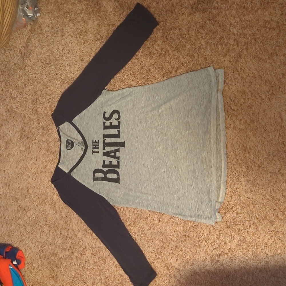 The Beatles Women's s Long Sleeve Shirt - Gray and Black